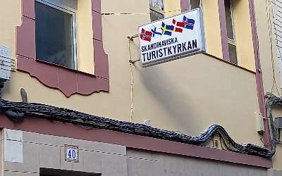 Nya kyrkofasaden
