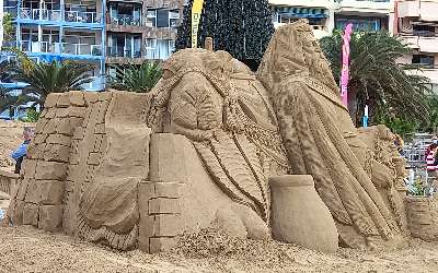 Julevangeliet i sand